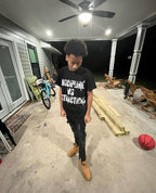 "DISCIPLINE VS DISTRACTIONS" JOKER TEE GRAY/BLACK