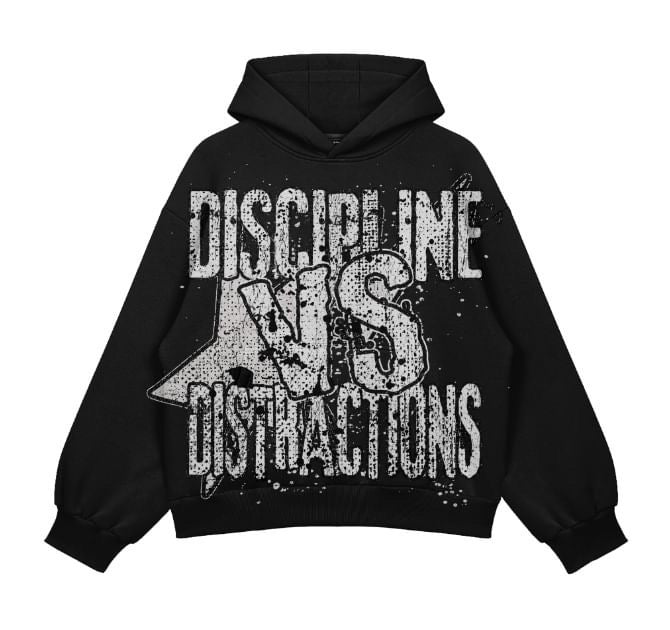 DISCIPLINE VS DISTRACTIONS “SILENCE THE CRITICS” HOODIE
